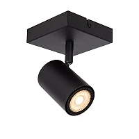AMIGO ceiling spotlight 1xGU10 black (Lucide)