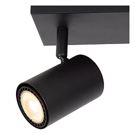 AMIGO ceiling spotlight 2xGU10 black (Lucide)