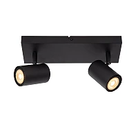 AMIGO ceiling spotlight 2xGU10 black (Lucide)