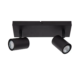 AMIGO ceiling spotlight 2xGU10 black (Lucide)