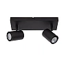 AMIGO ceiling spotlight 2xGU10 black (Lucide)