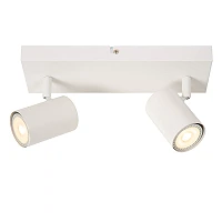 AMIGO ceiling spotlight 2xGU10 white (Lucide)