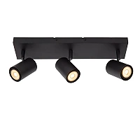 AMIGO ceiling spotlight 3xGU10 black (Lucide)