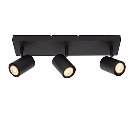 AMIGO ceiling spotlight 3xGU10 black (Lucide)