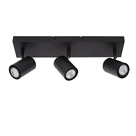 AMIGO ceiling spotlight 3xGU10 black (Lucide)