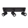 AMIGO ceiling spotlight 3xGU10 black (Lucide)