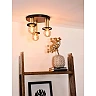 ANAKA flush ceiling light Ø30 cm 3xE27 black (Lucide)