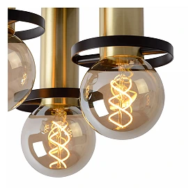 ANAKA flush ceiling light Ø30 cm 3xE27 black (Lucide)