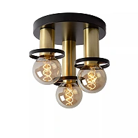 ANAKA flush ceiling light Ø30 cm 3xE27 black (Lucide)