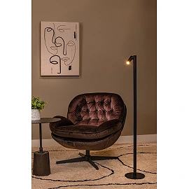 ANTRIM rechargeable floor reading lamp LED 1x2.2 W 2700 K black (Lucide)
