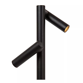 ANTRIM rechargeable floor reading lamp LED 2x2.2 W 2700 K black (Lucide)
