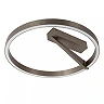 APPLAUSE flush ceiling light Ø40 LED Dim CCT 1x26W Grey iron (Lucide)