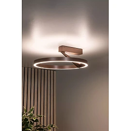 APPLAUSE flush ceiling light Ø40 LED Dim CCT 1x26W Coffee (Lucide)