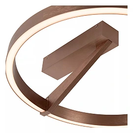 APPLAUSE flush ceiling light Ø40 LED Dim CCT 1x26W Coffee (Lucide)