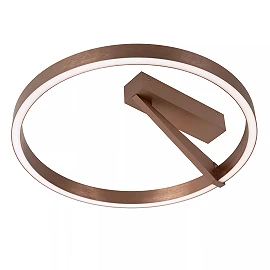 APPLAUSE flush ceiling light Ø40 LED Dim CCT 1x26W Coffee (Lucide)