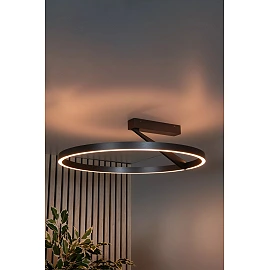 APPLAUSE flush ceiling light Ø60 LED Dim CCT 1x40W Grey iron (Lucide)