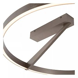 APPLAUSE flush ceiling light Ø60 LED Dim CCT 1x40W Grey iron (Lucide)