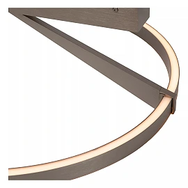 APPLAUSE flush ceiling light Ø60 LED Dim CCT 1x40W Grey iron (Lucide)