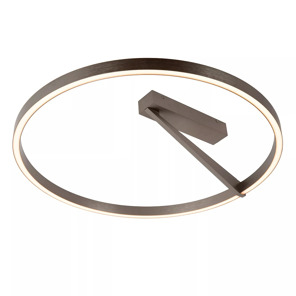 APPLAUSE flush ceiling light Ø60 LED Dim CCT 1x40W Grey iron (Lucide)