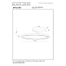 APPLAUSE flush ceiling light Ø60 LED Dim CCT 1x40W Coffee (Lucide)
