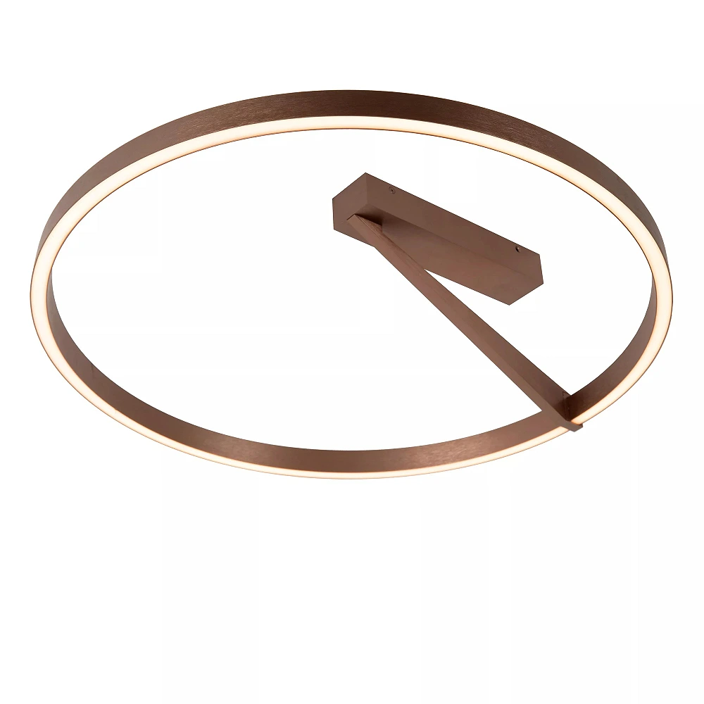 APPLAUSE flush ceiling light Ø60 LED Dim CCT 1x40W Coffee (Lucide)
