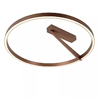 APPLAUSE flush ceiling light Ø60 LED Dim CCT 1x40W Coffee (Lucide)