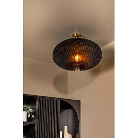 ARMONI Flush ceiling light Ø52 cm E27 black (Lucide)