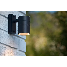 ARNE-LED outdoor wall spotlight 1xGU10 black (Lucide)
