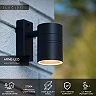 ARNE-LED outdoor wall spotlight 1xGU10 black (Lucide)
