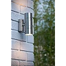 ARNE-LED outdoor wall light 2xGU10 Satin Chrome (Lucide)