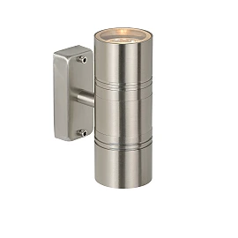 ARNE-LED outdoor wall light 2xGU10 Satin Chrome (Lucide)
