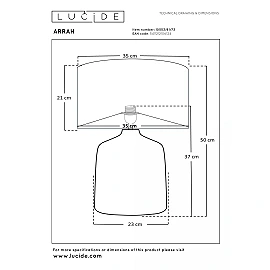 ARRAH table lamp E27 natural (Lucide)