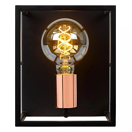 ARTHUR Wall light 18,5x16 cm 1xE27 black (Lucide)