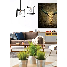 ARTHUR Pendant light 26x26 cm 1xE27 black (Lucide)