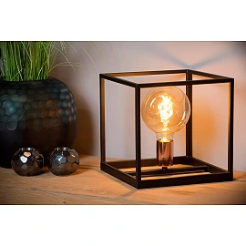 ARTHUR Table lamp 26x26 cm 1xE27 black (Lucide)