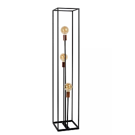 ARTHUR Floor lamp 141x26 cm 3xE27 black (Lucide)