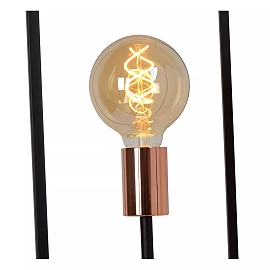 ARTHUR Floor lamp 141x26 cm 3xE27 black (Lucide)
