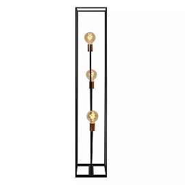 ARTHUR Floor lamp 141x26 cm 3xE27 black (Lucide)