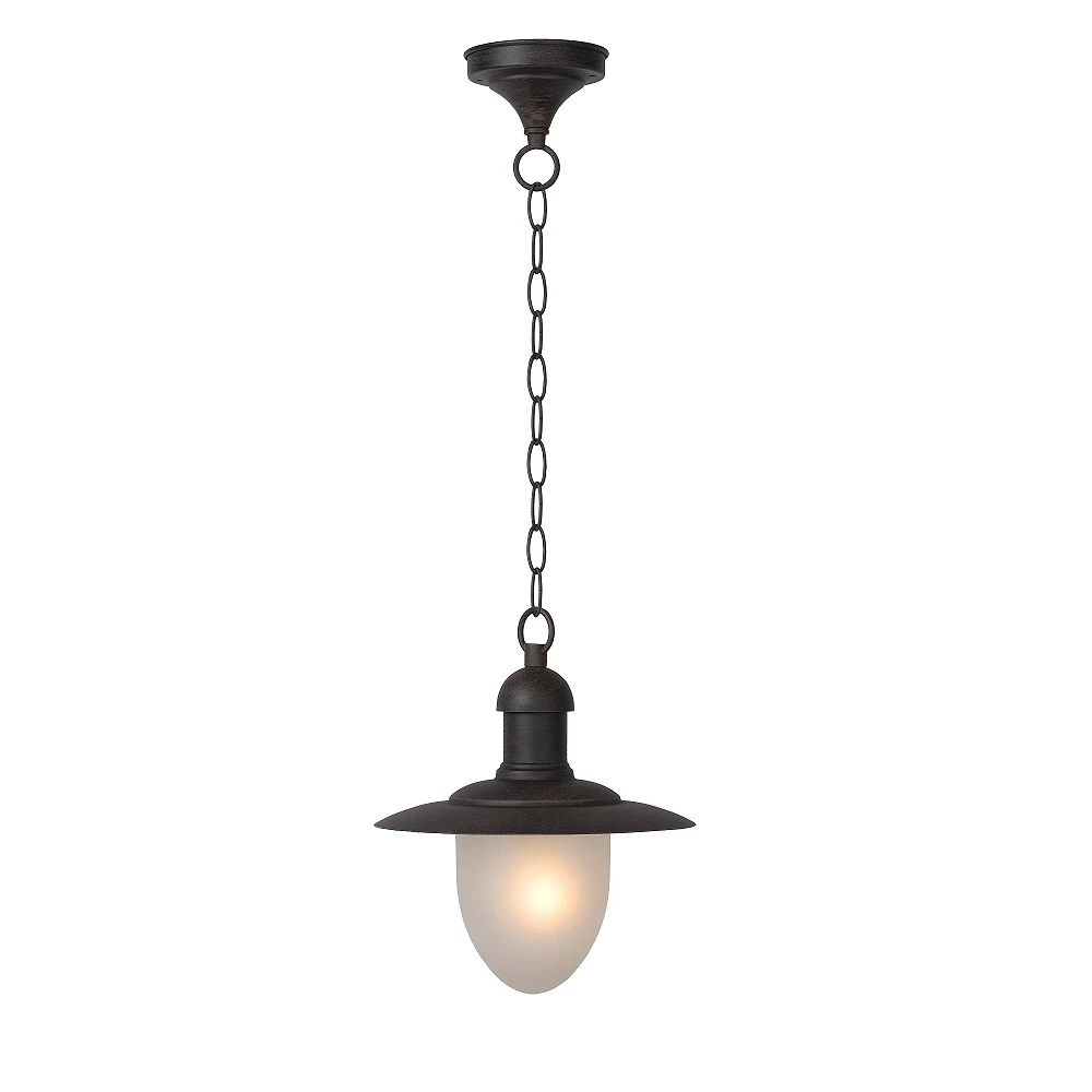 ARUBA outdoor pendant light Ø25 cm 1xE27 rust brown (Lucide)