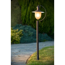 ARUBA lamp post Ø25 cm 1xE27 rust brown (Lucide)