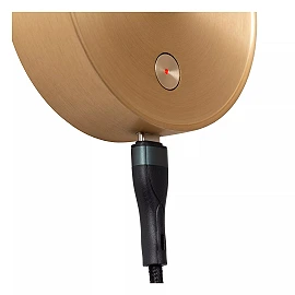 ASJA rechargeable LED wall reading light 3 W 2700 K matt gold/brass (Lucide)