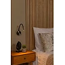 ASJA rechargeable LED wall reading light 3 W 2700 K grey iron (Lucide)