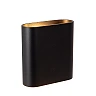 ATILA outdoor wall light LED 2x5W 2700K black (Lucide)