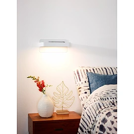ATKIN sienas/nakts LED lampa 6 W 3000K USB balta (Lucide)