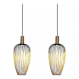 AURELIE piekaramā lampa 3 x GU10 MR11 zelta (Lucide)