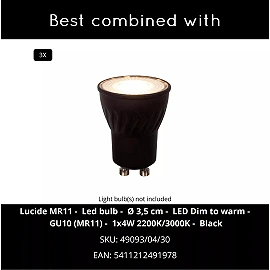 AURELIE piekaramā lampa 3 x GU10 MR11 zelta (Lucide)