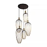 AURELIE pendant light 5 x GU10 MR11 gold for high ceilings (Lucide)