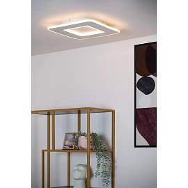 AXELLE square LED ceiling light 24 W 2700 K white (Lucide)