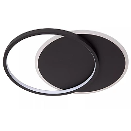 AXELLE round LED ceiling light 24 W 2700 K black (Lucide)