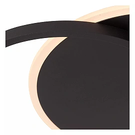 AXELLE round LED ceiling light 24 W 2700 K black (Lucide)